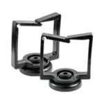 26lb 1-1/4" Magnetic Locking Gate Cable Manager, All Black, 100 Pack