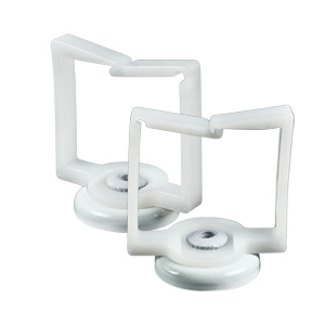 26lb 1-1/4" Magnetic Locking Gate Cable Manager, All White, 100 Pack