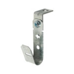 3/4" J Hook with 90° Angle Clip, 3/8″ Hole
