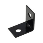 90° Angle Bracket, 1/4″ Hole, Black