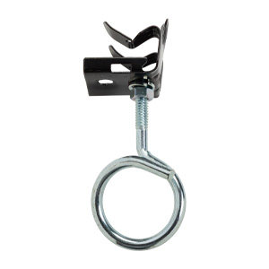 1-1/4" Bridle Ring with Hammer on Beam Clamp, 5/16"-1/2" Flange