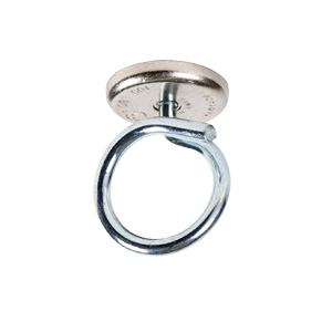 1-1/4" Short Stem Bridle Ring with 100lb WinnieMAG Magnet, 10 Pack