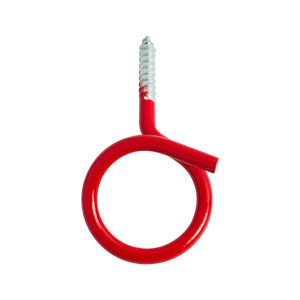 1-1/4″ Wood Screw Bridle Ring, Red