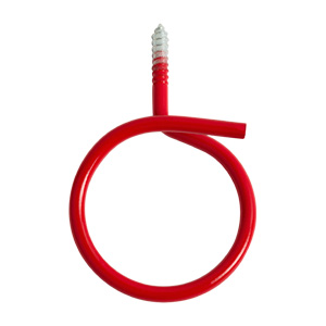 2" Wood Screw Bridle Ring, Red
