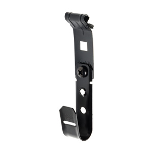 3/4" J Hook with Z Purlin Angled Hammer on Clamp for 1/16"-1/4" Flange, All Black