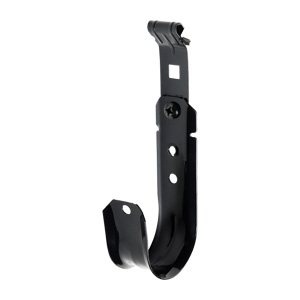 1-5/16" J Hook with Z Purlin Angled Hammer on Clamp for 1/16"-1/4" Flange, All Black