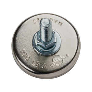 100lb Magnet Mount, 1/4-20 Male Thread, Nut