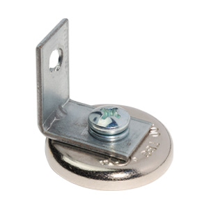 100 lb 1/4-20 Magnet Mount with 90° Angle Bracket, 3/8" Hole