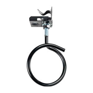 2" Bridle Ring, Hammer on Flange Clip (1/8"-1/4"), Bottom Mount, All Black