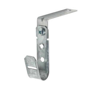 3/4" J Hook with 90° Angle Clip, 1/4" Hole, 3" Offset