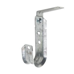 1-5/16" J Hook, 90° Angle Clip, 1/4" Hole, 3" Offset