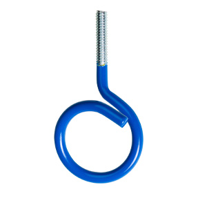 1-1/4" Bridle Ring with 1/4-20 Thread, 1.5" Stem, Blue