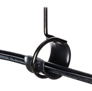 2″ Bridle Ring with Saddle, 1.5″ Stem, All Black