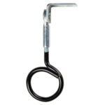 1-1/4" Bridle Ring, Black with 90° Angle Clip