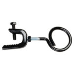 1-1/4" Bridle Ring with Pressed Beam Clamp, Side Mount, All Black