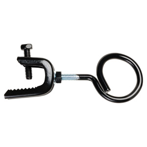 1-1/4" Bridle Ring with Pressed Beam Clamp, Side Mount, All Black