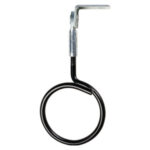 2" Bridle Ring, Black with 1/4-20 Thread, 90° Angle Clip