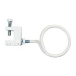 2" Bridle Ring with Spring Steel Beam Clamp, Side Mount, All White