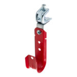 1-5/16" J Hook, Red with Pressed Beam Clamp, 360° Rotation
