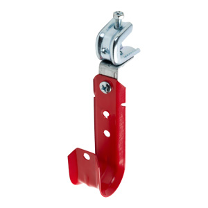 1-5/16" J Hook, Red with Pressed Beam Clamp, 360° Rotation