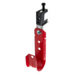 1-5/16" J Hook, Red with Spring Steel Beam Clamp, 360° Rotation