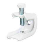 Pressed Beam Clamp for 1/2" Flange, White
