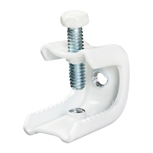 Pressed Beam Clamp for 1/2" Flange, White