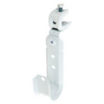 1-5/16" J Hook with Pressed Beam Clamp, 360° Rotation, All White