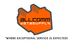 AllComm Data Supply logo, Colorado low‑voltage and security distributor offering Winnie Industries magnetic solutions, j hooks, and bridle rings