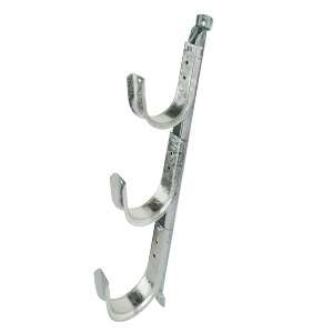 WJHTHDWM-3JH64SD J Hook Tree, Wall-Mount, 3x 4" J Hook, 3-Tier, Single-Sided