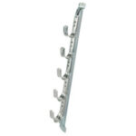 WJHTHDWM-5JH32SD J Hook Tree, Wall-Mount, 5x 2″ J Hook, 5-Tier, Single-Sided