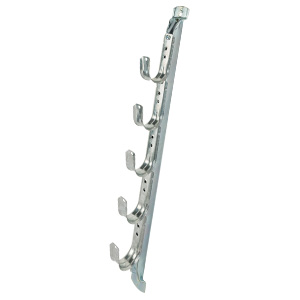 WJHTHDWM-5JH32SD J Hook Tree, Wall-Mount, 5x 2″ J Hook, 5-Tier, Single-Sided