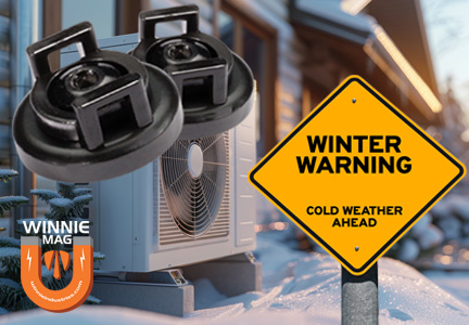 As temperatures begin to plunge and adhesives quit, WinnieMAG™ stays locked down